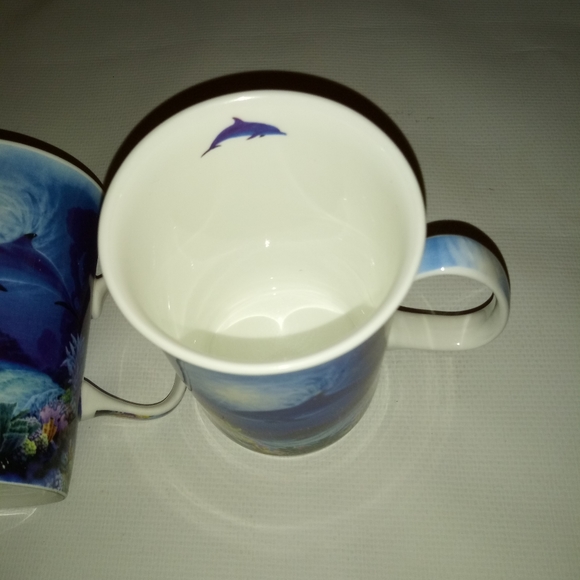 2 Ashdene of Australia Dolphin Tea Cups - Picture 5 of 5